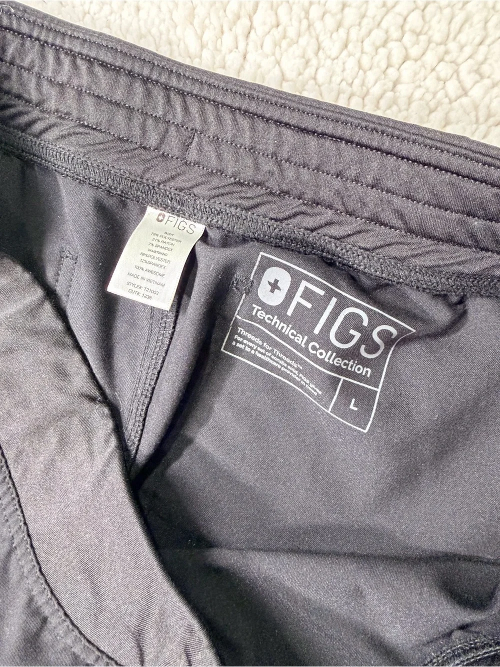Figs Men's Black Drawstring Jogger Pants
